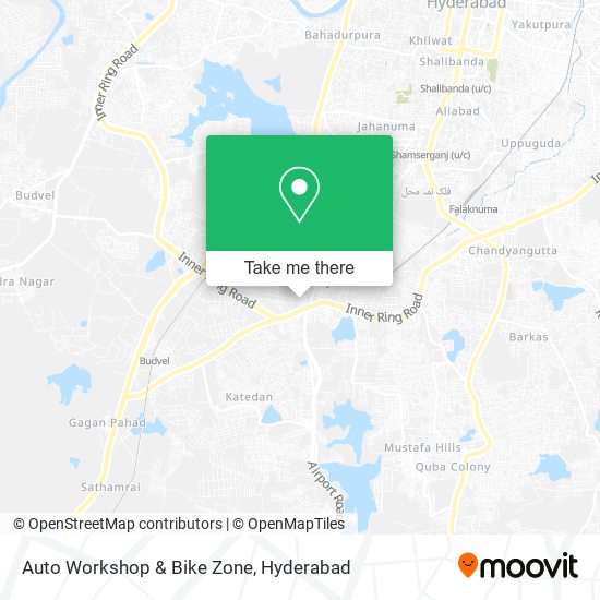 Auto Workshop & Bike Zone map