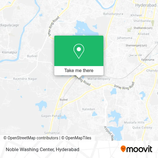 Noble Washing Center map
