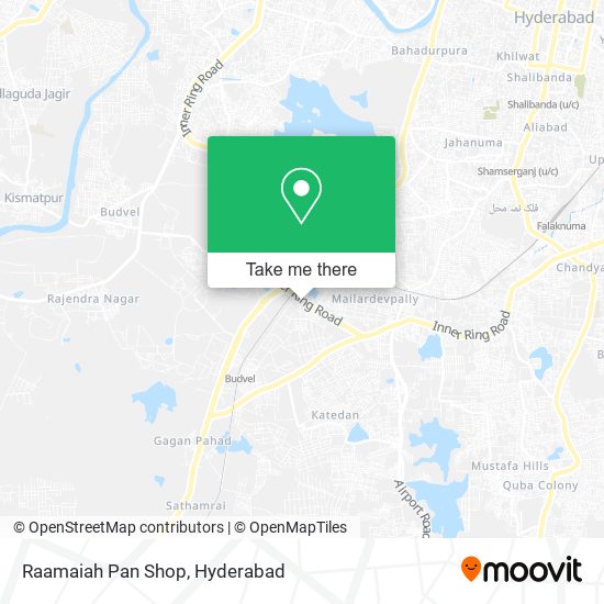 Raamaiah Pan Shop map