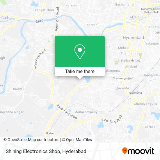 Shining Electronics Shop map