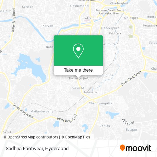 Sadhna Footwear map