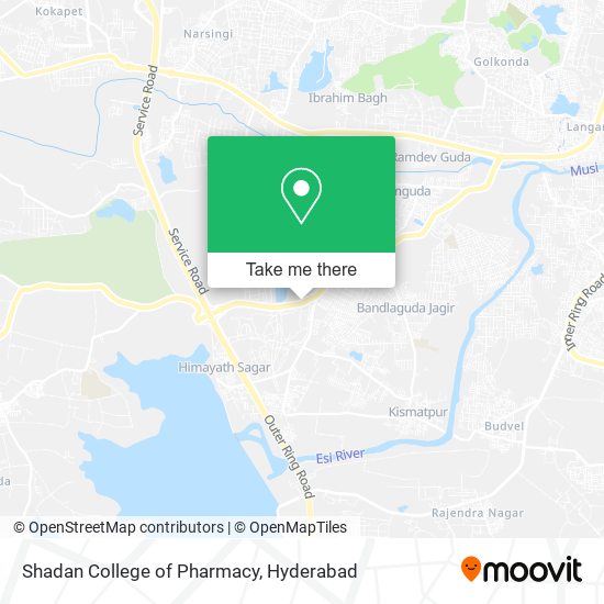 Shadan College of Pharmacy map