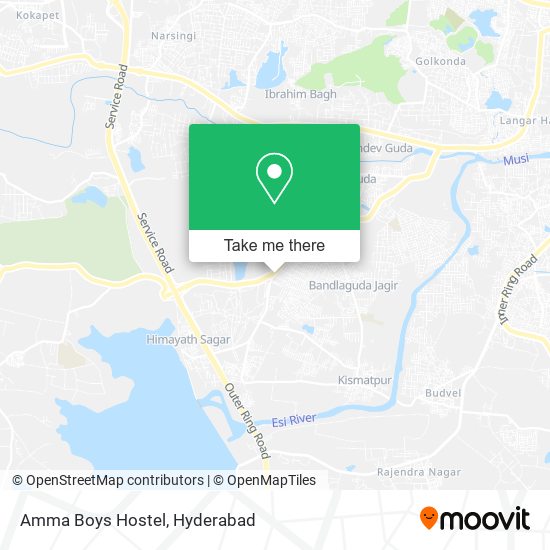 Amma Boys Hostel map