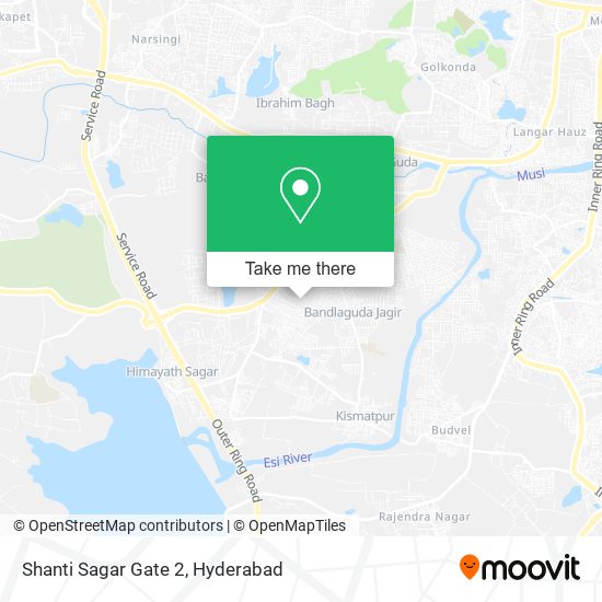 Shanti Sagar Gate 2 map