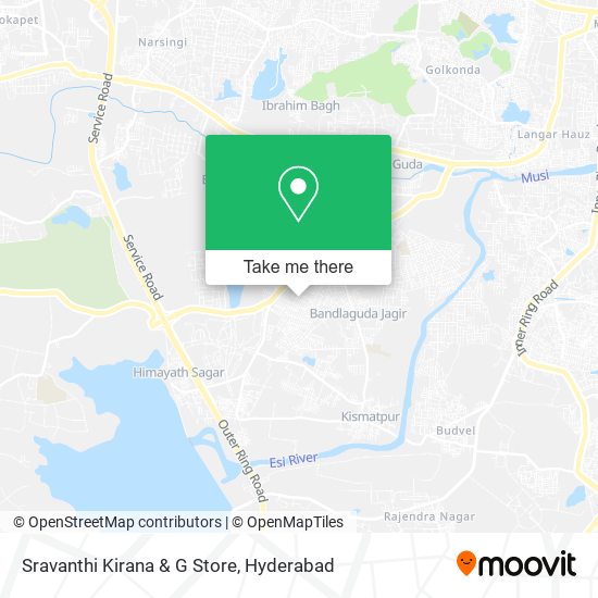 Sravanthi Kirana & G Store map