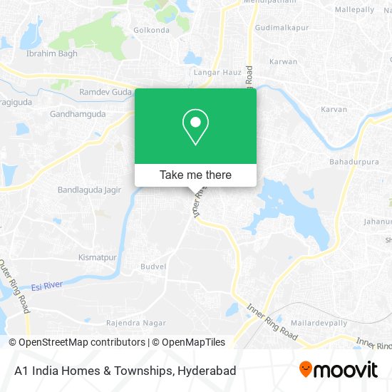 A1 India Homes & Townships map