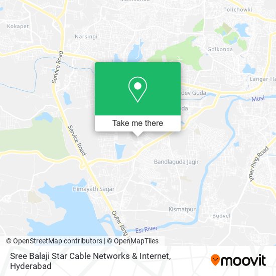 Sree Balaji Star Cable Networks & Internet map