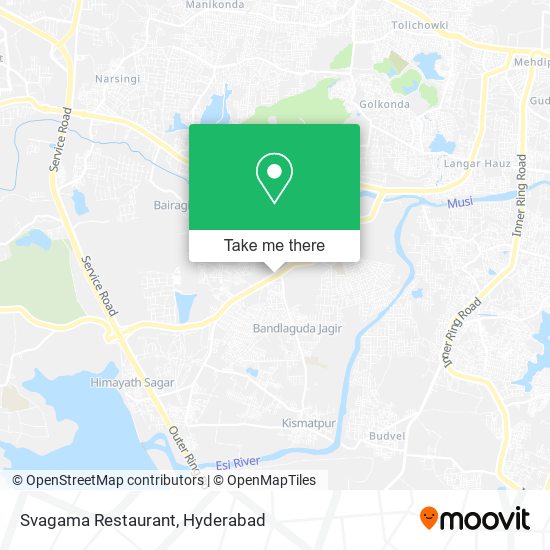 Svagama Restaurant map