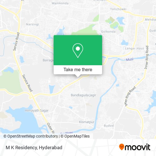 M K Residency map