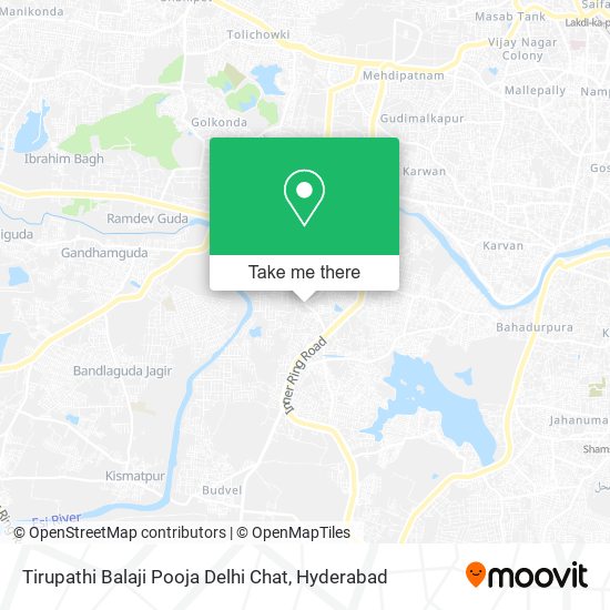 Tirupathi Balaji Pooja Delhi Chat map