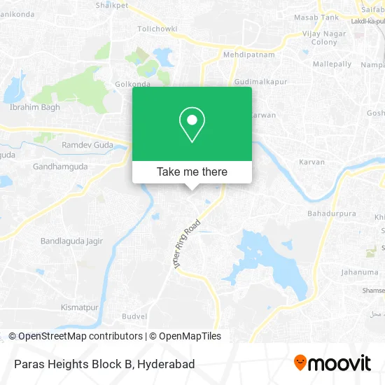 Paras Heights Block B map