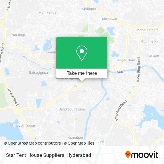 Star Tent House Suppliers map