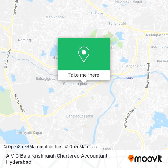 A V G Bala Krishnaiah Chartered Accountant map