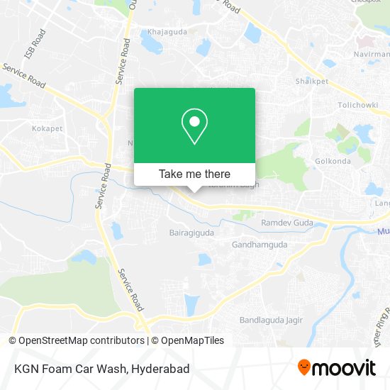 KGN Foam Car Wash map