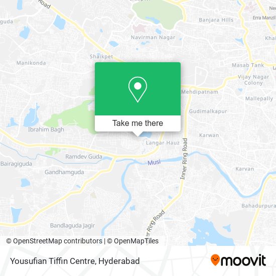 Yousufian Tiffin Centre map