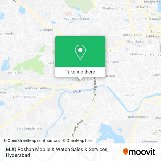 MJQ Roshan Mobile & Watch Sales & Services map