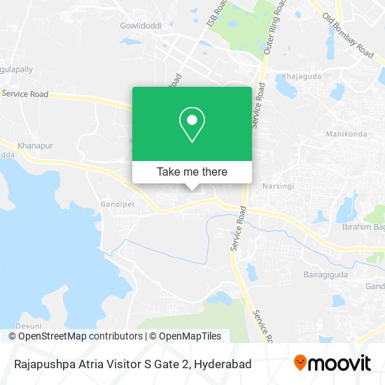 Rajapushpa Atria Visitor S Gate 2 map