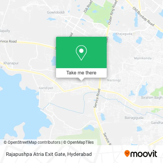 Rajapushpa Atria Exit Gate map
