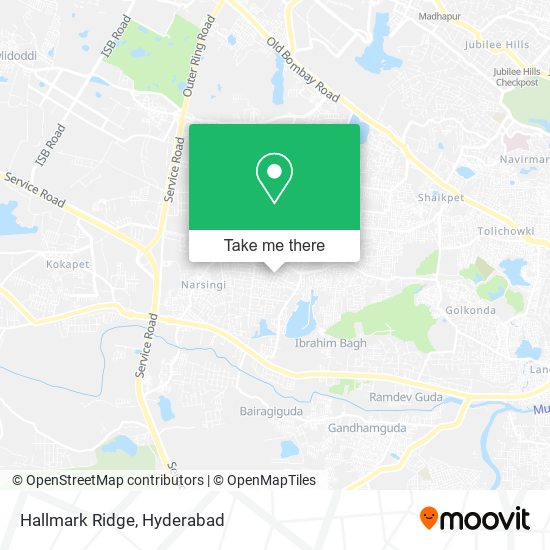 Hallmark Ridge map