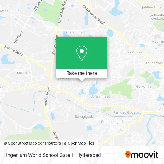 Ingenium World School Gate 1 map