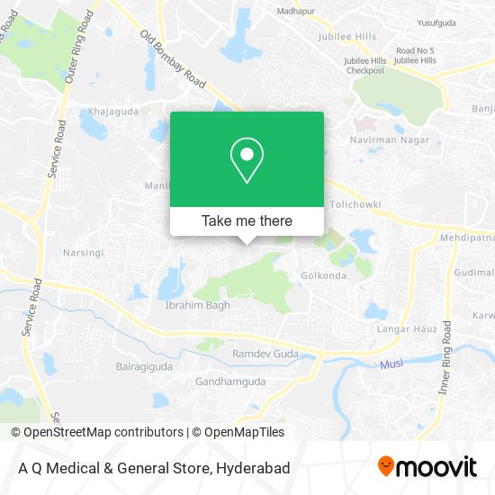 A Q Medical & General Store map