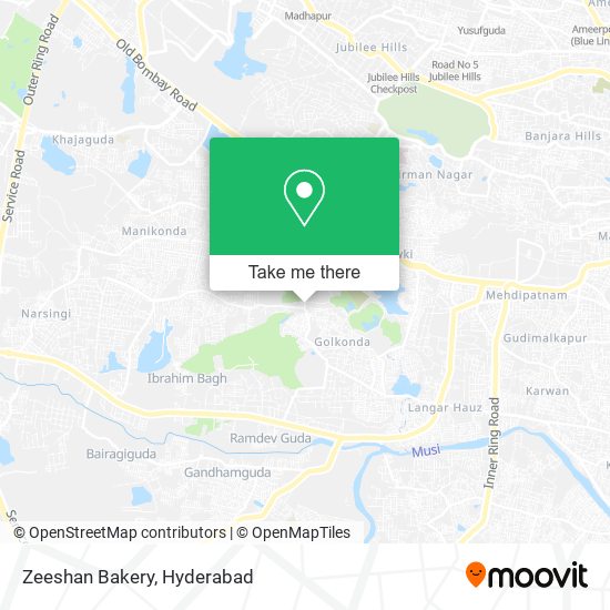 Zeeshan Bakery map