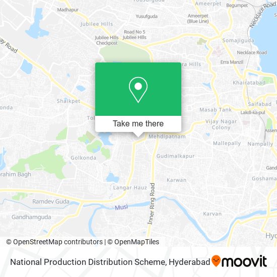 National Production Distribution Scheme map