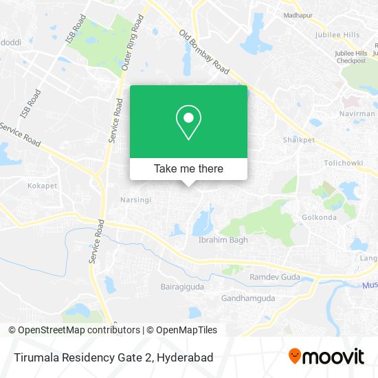 Tirumala Residency Gate 2 map