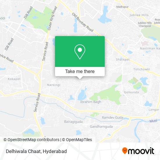 Delhiwala Chaat map