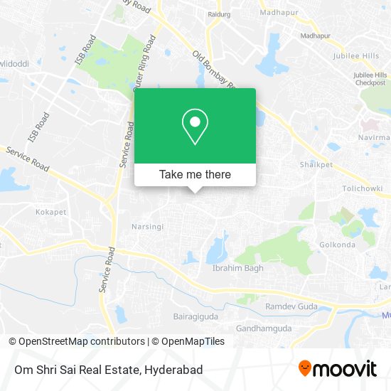 Om Shri Sai Real Estate map