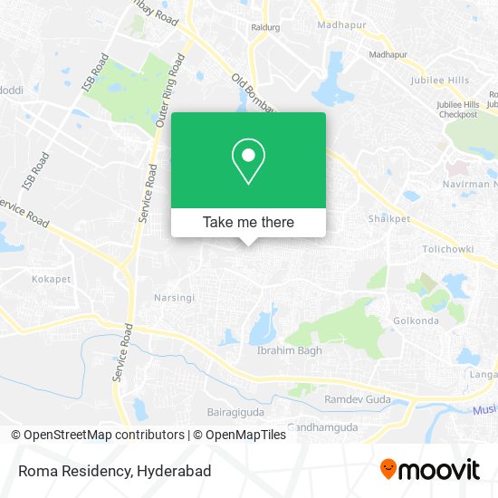 Roma Residency map