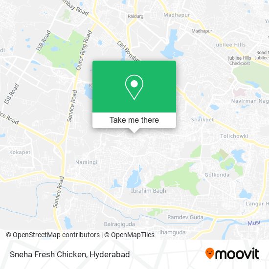 Sneha Fresh Chicken map