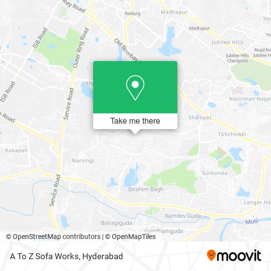 A To Z Sofa Works map