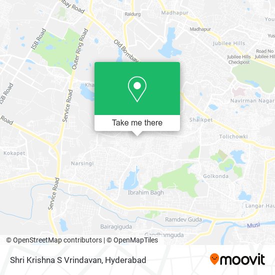 Shri Krishna S Vrindavan map