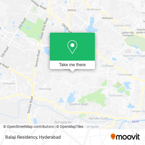 Balaji Residency map