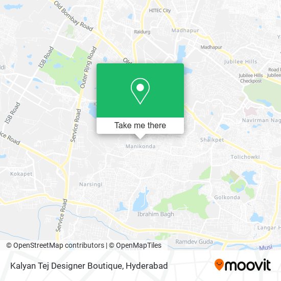 Kalyan Tej Designer Boutique map