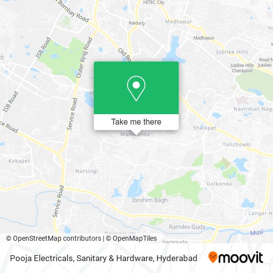 Pooja Electricals, Sanitary & Hardware map