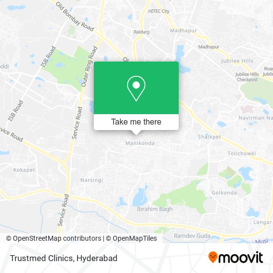 Trustmed Clinics map