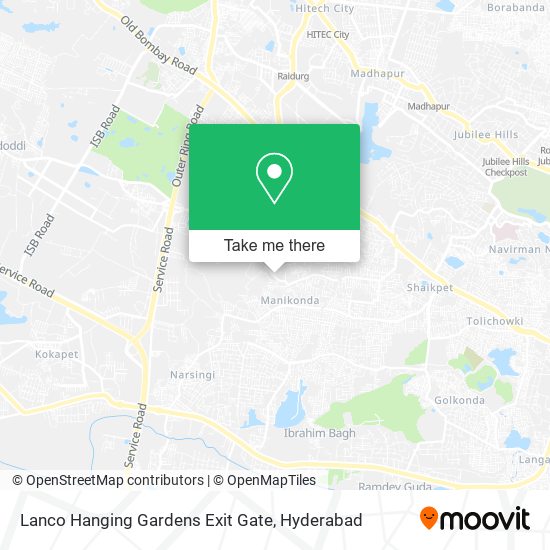 Lanco Hanging Gardens Exit Gate map
