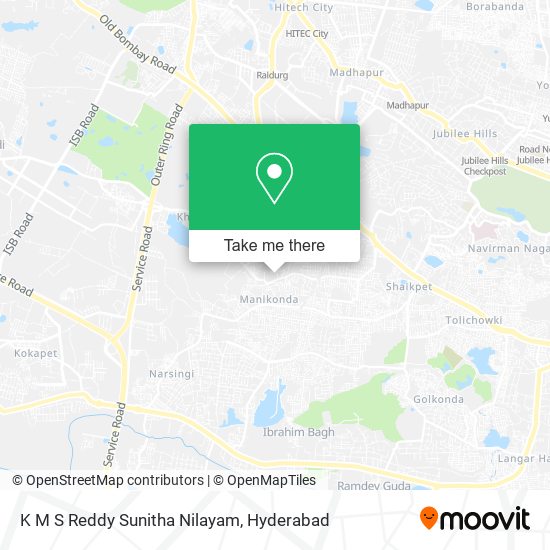 K M S Reddy Sunitha Nilayam map