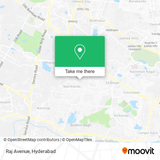Raj Avenue map