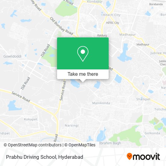 Prabhu Driving School map