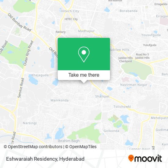 Eshwaraiah Residency map