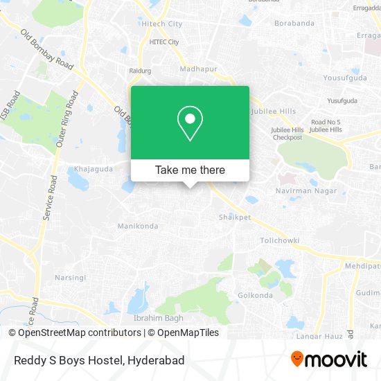 Reddy S Boys Hostel map