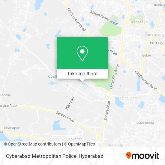 Cyberabad Metropolitan Police map