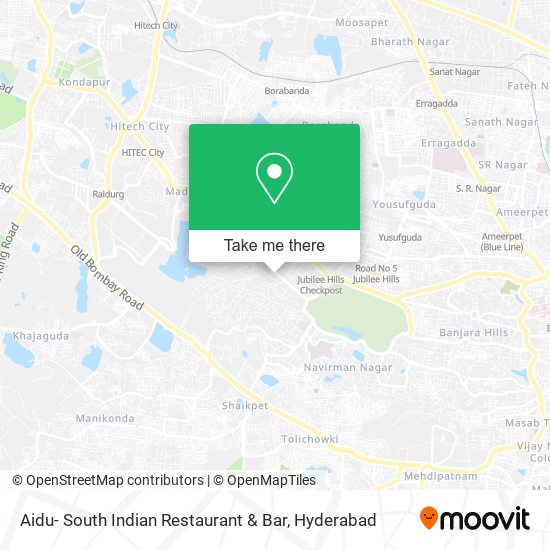 Aidu- South Indian Restaurant & Bar map