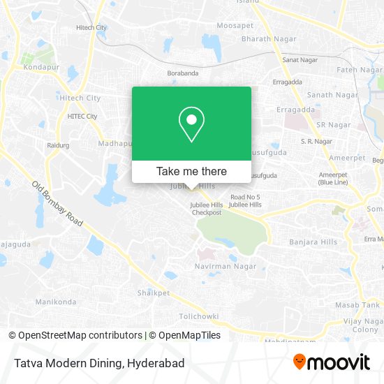 Tatva Modern Dining map