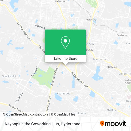 Keyonplus the Coworking Hub map