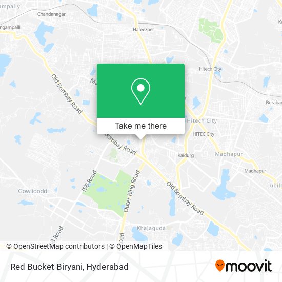 Red Bucket Biryani map