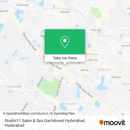 Studio11 Salon & Spa Gachibowli Hyderabad map
